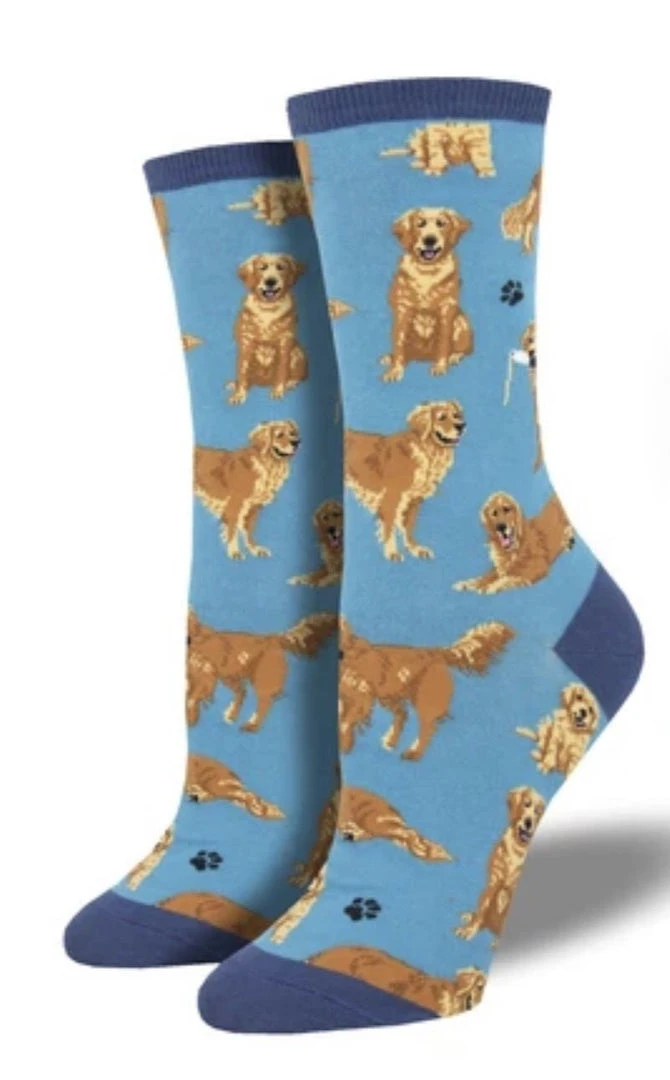 Sock Smith SockSmith Golden Retrievers Women’s Socks & Footies 3 Sock Smith SockSmith Golden Retrievers Women’s Socks & Footies