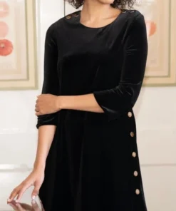 Dresses & Skirts Gretchen Scott Velvet Button Up Buttercup Dress