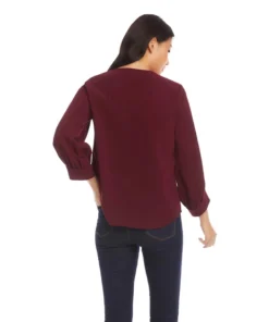 Women’s Tops Karen Kane Split Neck Top 9 Women’s Tops Karen Kane Split Neck Top