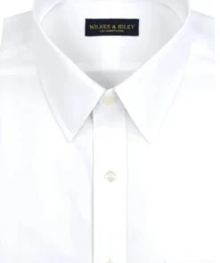 Wilkes & Riley Classic White Point Collar- Regular And Big And Tall Fit
