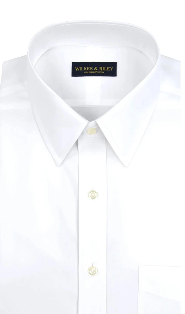 Wilkes & Riley Classic White Point Collar- Regular And Big And Tall Fit 3 Wilkes & Riley Classic White Point Collar- Regular And Big And Tall Fit