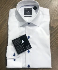 Modena Proper Solid Dress Shirt Dark Buttons - 2 Colors Men’s Tops 9 Modena Proper Solid Dress Shirt Dark Buttons - 2 Colors Men’s Tops