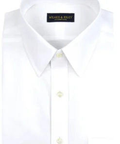 Wilkes & Riley Tailored Fit Point Collar Non-Iron