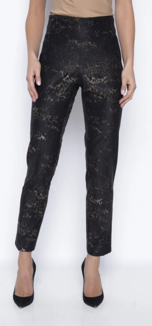 Frank Lyman Black Khaki Print Pant Women’s Bottoms 3 Frank Lyman Black Khaki Print Pant Women’s Bottoms