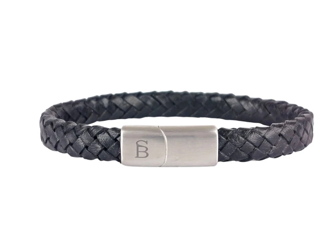 Steel&Barnett Steel & Barnett Leather Bracelet Riley Men's Bracelets 5 Steel&Barnett Steel & Barnett Leather Bracelet Riley Men's Bracelets