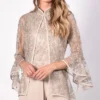 Frank Lyman Lace Bell Sleeve Jacket