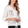 Women’s Tops Frank Lyman Glitter Pocket Top