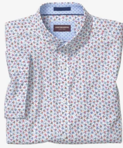 Johnston+Murphy J&M Multi Skull Printed Short Sleeve Men’s Tops
