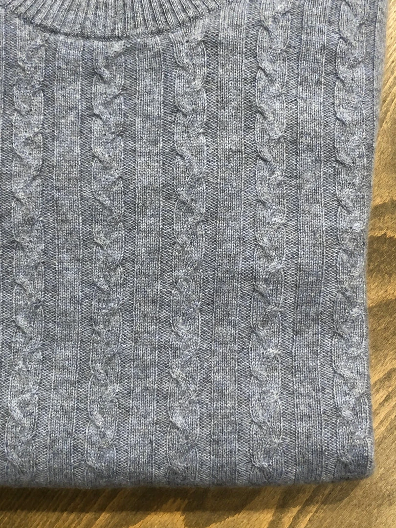 Raffi Cashmere Cable Crew Sweater 4 Raffi Cashmere Cable Crew Sweater