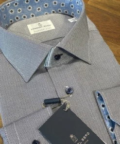 Men’s Tops Emanuel Berg Navy Birdseye