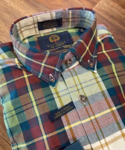 Men’s Tops Viyella BD Cotton/Wool Plaid