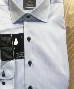 Modena Proper Solid Dress Shirt Dark Buttons - 2 Colors Men’s Tops 7 Modena Proper Solid Dress Shirt Dark Buttons - 2 Colors Men’s Tops