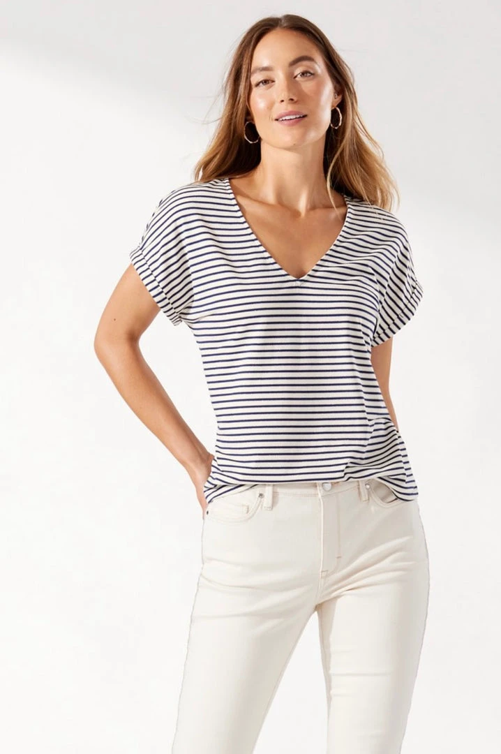 Women’s Tops Tommy Bahama Kauai Stripe V-Neck 7 Women’s Tops Tommy Bahama Kauai Stripe V-Neck