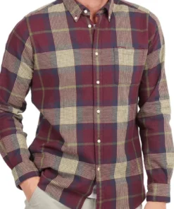Barbour Farley Flannel Plaid Men’s Tops