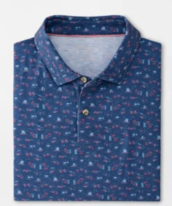 Men’s Tops Peter Millar Drirelease Just Beachy Polo