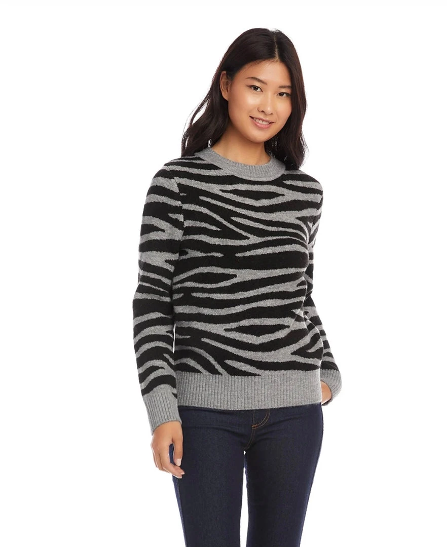 Karen Kane Zebra Stripe Sweater 3 Karen Kane Zebra Stripe Sweater