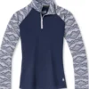 SmartWool Merino 250 Base Layer Pattern Quarter Zip Women’s Tops 2 SmartWool Merino 250 Base Layer Pattern Quarter Zip Women’s Tops