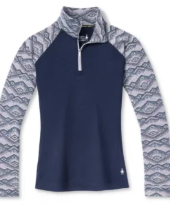 SmartWool Merino 250 Base Layer Pattern Quarter Zip Women’s Tops