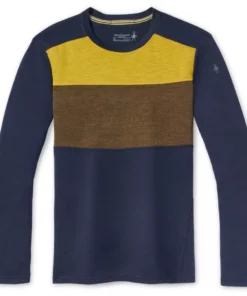 SmartWool 250 BaseLayer Colorblock Crew Men’s Tops