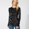 Karen Kane Long Sleeve Tie-Dye Top