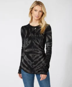 Karen Kane Long Sleeve Tie-Dye Top