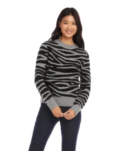Karen Kane Zebra Stripe Sweater 8 Karen Kane Zebra Stripe Sweater