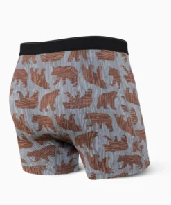 SAXX Quest Grey Grizzly Grain Underwear 7 SAXX Quest Grey Grizzly Grain Underwear