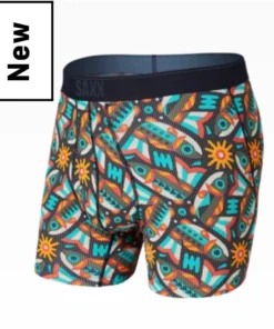 Underwear SAXX Quest Multi Fish Are Fly