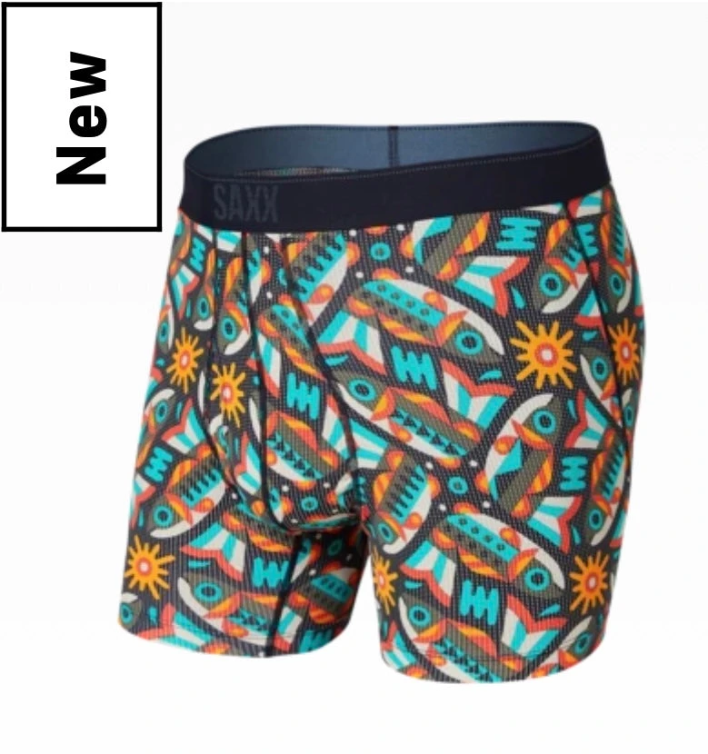 Underwear SAXX Quest Multi Fish Are Fly 3 Underwear SAXX Quest Multi Fish Are Fly