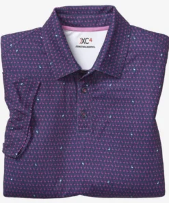 Johnston+Murphy Men’s Tops J&M Flamingo Performance Polo