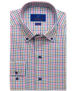 David Donahue Gingham Sport Shirt