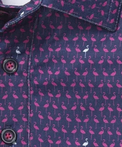 Johnston+Murphy Men’s Tops J&M Flamingo Performance Polo