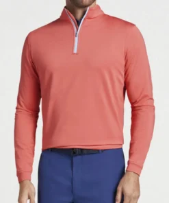 Peter Millar Perth Melange 1/4 Zip Men’s Tops