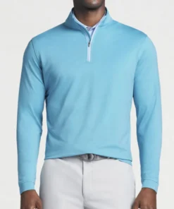 Peter Millar Perth Melange 1/4 Zip Men’s Tops