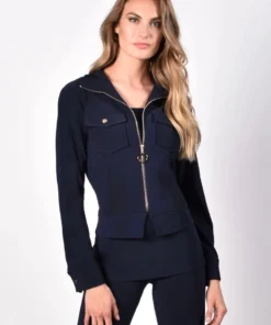 Frank Lyman Navy Zip Jacket