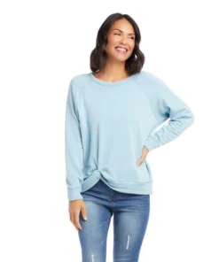 Karen Kane Twist Hem Sweatshirt