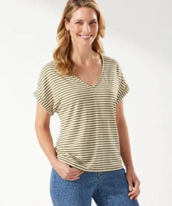 Women’s Tops Tommy Bahama Kauai Stripe V-Neck