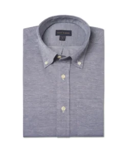 Scott Barber Navy Pique Sportshirt