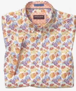Johnston+Murphy Men’s Tops Johnston & Murphy Pinneapple SS