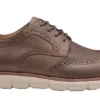 Johnston+Murphy Shoes Johnston & Murphy Holden Embossed Brown Wingtip