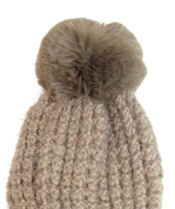 Joy Accessories Joy Susan Waffle Knit Pom Hat