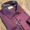 Emanuel Berg Solid Burgundy Shirt