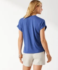 Tommy Bahama Kauai Jersey V-Neck Tee Women’s Tops