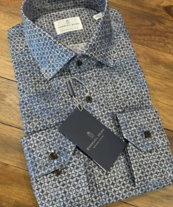 Emanuel Berg Brown Navy Pattern