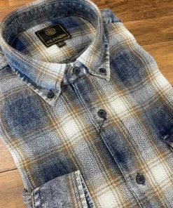 FX/Fusion FX Fusion Navy Gold Washed Plaid