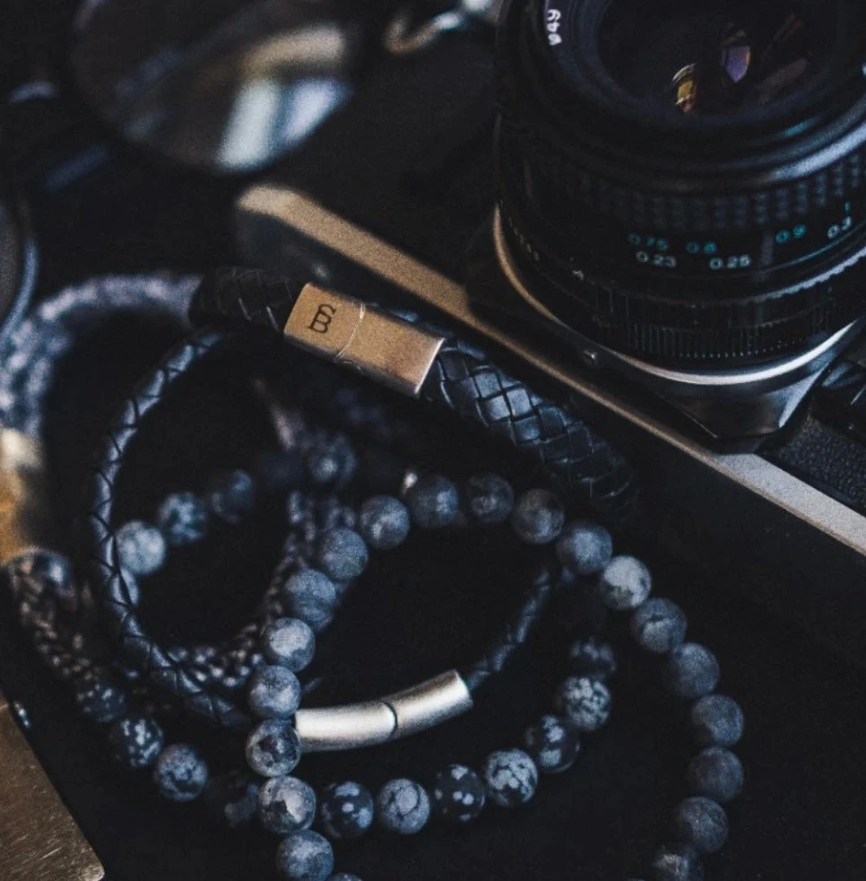 Steel&Barnett Steel & Barnett Leather Bracelet Riley Men's Bracelets 6 Steel&Barnett Steel & Barnett Leather Bracelet Riley Men's Bracelets