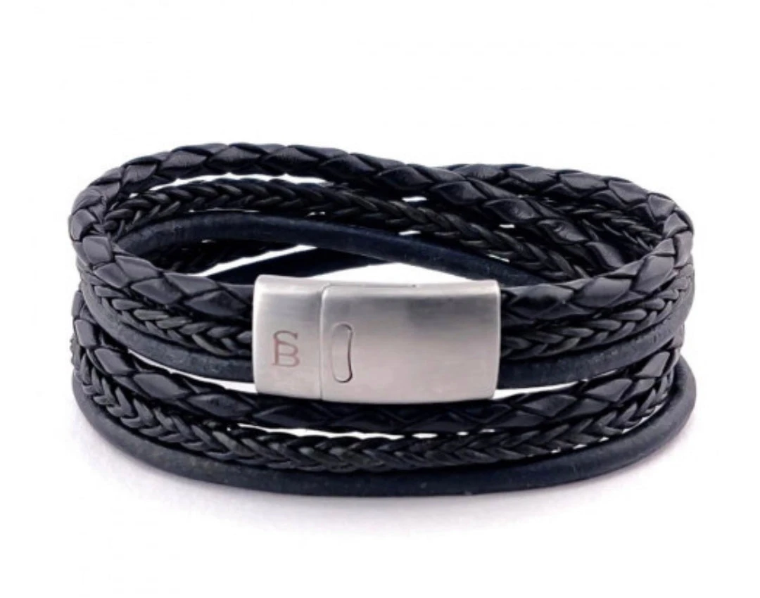 Steel&Barnett Steel & Barnett Leather Bracelet Bonacci 4 Steel&Barnett Steel & Barnett Leather Bracelet Bonacci