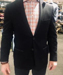 Peerless Sport Coats Hart Schaffner Marx Navy Soft Coat Blazer