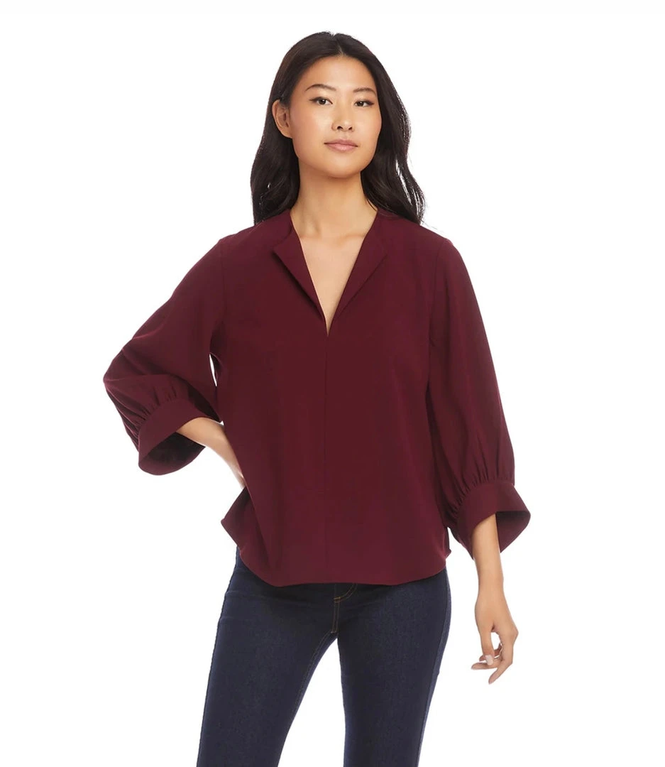 Women’s Tops Karen Kane Split Neck Top 4 Women’s Tops Karen Kane Split Neck Top