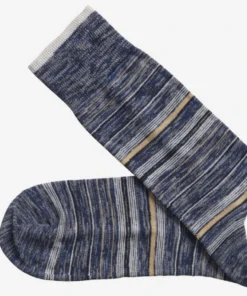 Johnston+Murphy Johnston & Murphy Heathered Stripe Sock